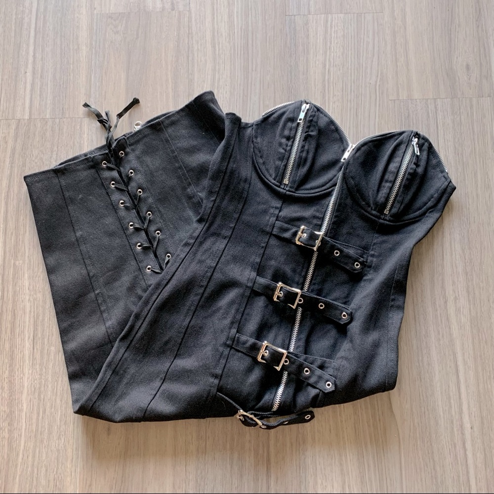 Switchblade Stiletto Black Zipper Buckle D…
